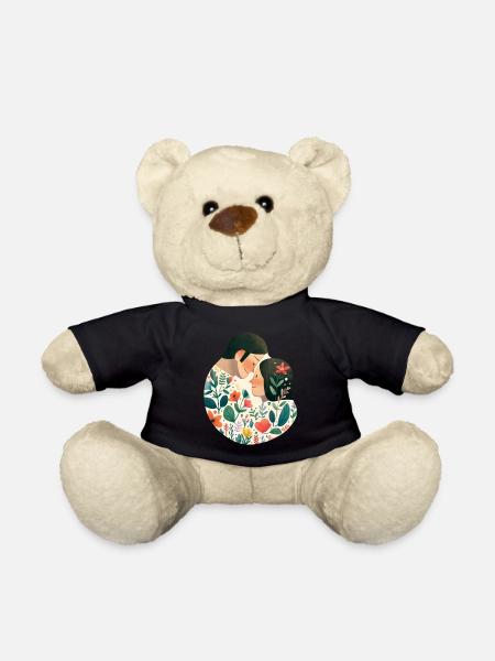Couple amoureux - Nounours - noir