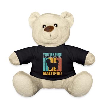Maltipoo Gifts - Teddy - Schwarz - Vorne