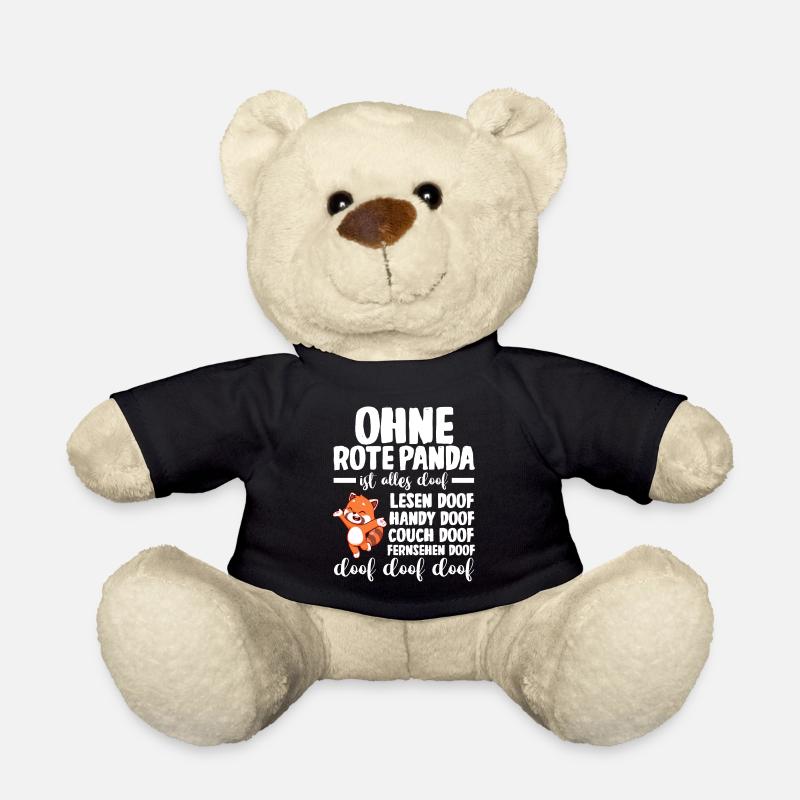 Roter Panda - Teddy - Schwarz