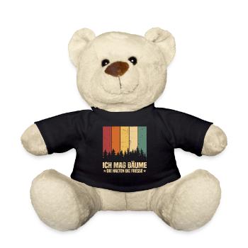 Ich Mag Bäume Die Halten Die Fresse - Teddy - Schwarz - Vorne