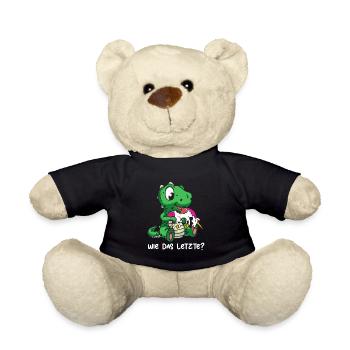 Drachen Wie Das Letzte Drache frisst Einhorn - Teddy - Schwarz - Vorne