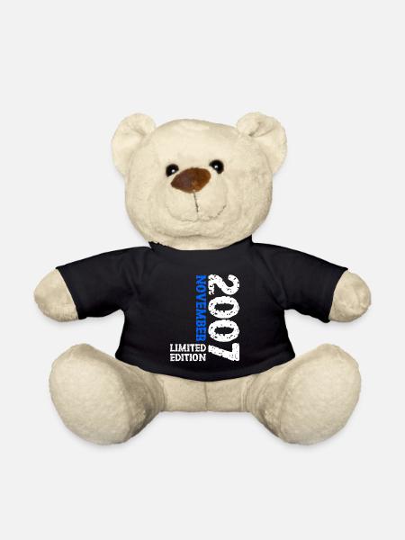 2007 November Limited Edition 16. Geburtstag Deko - Teddy - Schwarz