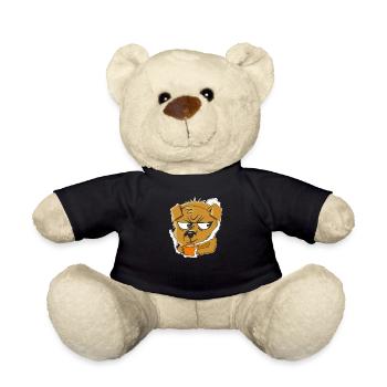HUND GRIMMIG KAFFEE - Teddy - Schwarz - Vorne