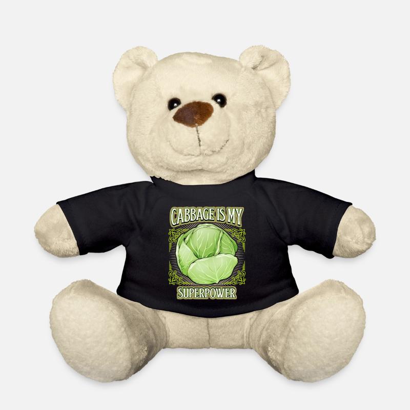Kohl, Weißkohl, Sauerkraut, lustiger Comic Spruch - Teddy - Schwarz