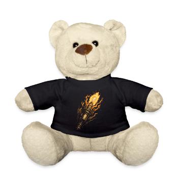 Burning Spark Plug for Car Tuning Gasoline Brothers - Teddy Bear - black - Front