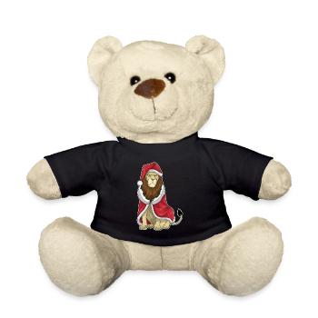 Chapeau de père Noël Lion - Nounours - noir - Devant