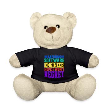 Aspiring Software Engineer, Hope I Won't Regret - Teddy Bear - black - Front
