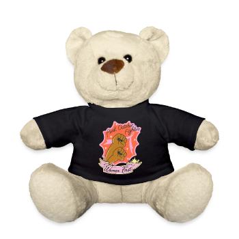 Pink October Fighters, Frauen Kampf, rosa Schleife - Teddy - Schwarz - Vorne