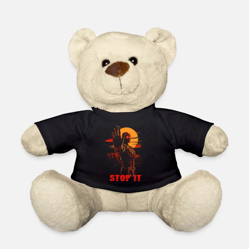 Arrêtez-le, un cyborg dystopique - Nounours - noir