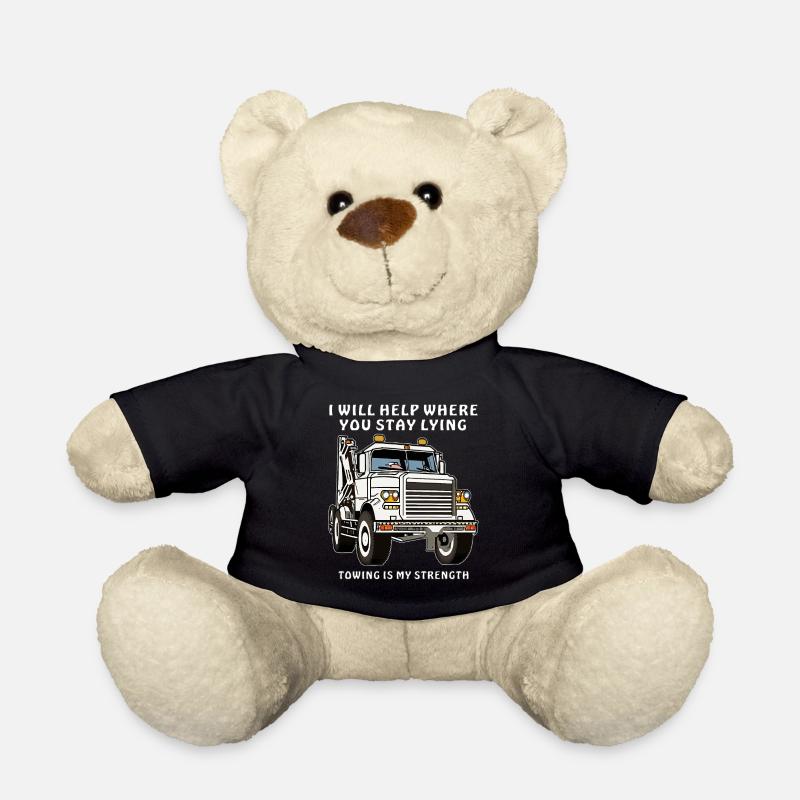 DÉPANNEUSE JE VOUS AIDERAI LÀ OÙ VOUS RESTEZ COUCHÉ - Nounours - noir