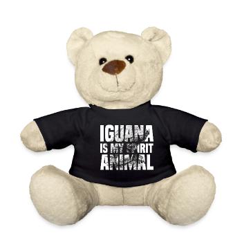 iguana is my spirit animal - Teddy Bear - black - Front