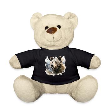 Fox Forest Moon Fable Mythical Fairy Tale - Teddy Bear - black - Front