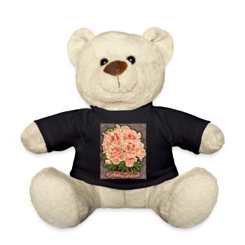 Azalée indienne rose, vintage rétro, Azalée Indica - Nounours - noir - Devant
