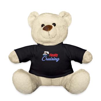 Finally Cruise Ship Lovers - Teddy Bear - black - Front