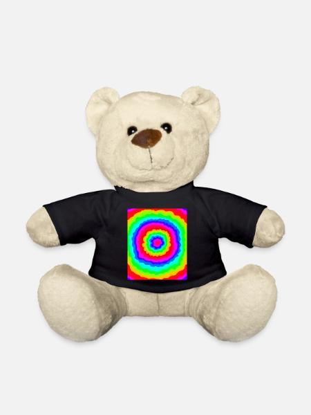 Flower power - Teddy Bear - black