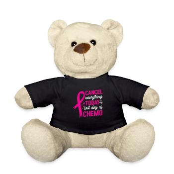 Breast Cancer Awareness Week Breast Cancer Ribbon - Teddy Bear - black - Front