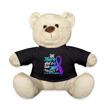 Mental Health Awareness Week 988 Suicide - Teddy Bear - black - Front