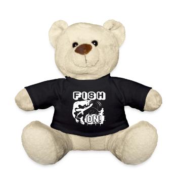 Fishing Fish On - Teddy Bear - black - Front
