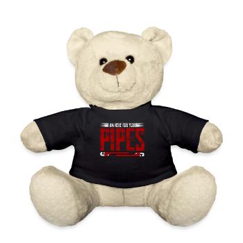 Plombier Blague Plombiers - Nounours - noir - Devant
