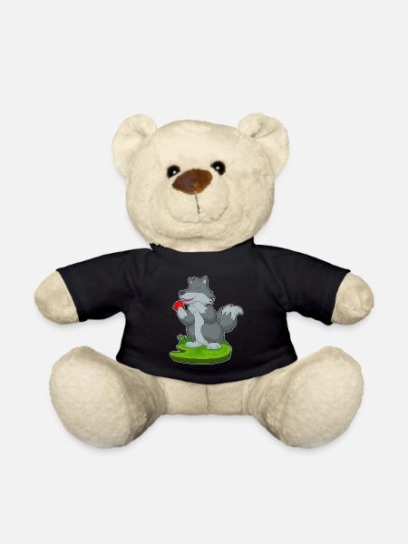 Wolf Poker Poker Cards - Teddy Bear - black