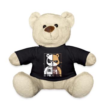 Bipolar Polar Bear or Polar Bear - Teddy Bear - black - Front