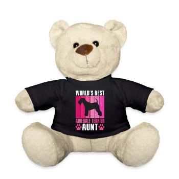 Airedale Terrier Gifts - Teddy - Schwarz - Vorne