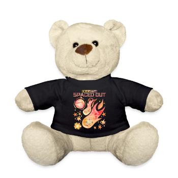 Space Travel, Outer Space Saying, Funny Planets - Teddy Bear - black - Front