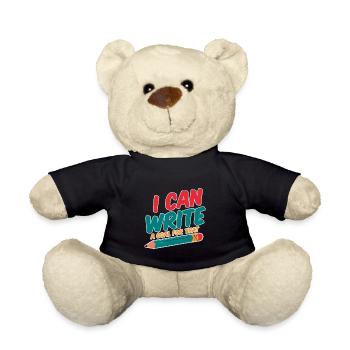 Je peux écrire un objectif pour ce 4 - Nounours - noir - Devant
