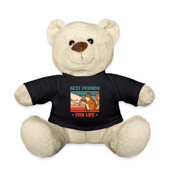 Meilleurs amis pour la vie Écureuil gris - Nounours - noir - Devant