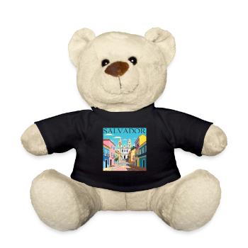 Salvador, Brazil, Colonial Architecture, AfroCulture - Teddy Bear - black - Front