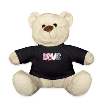 Liebe Valentinstag Gnome Lover Lustige Herz Gnome - Teddy - Schwarz - Vorne