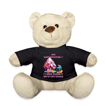 Crystal adventure for explorers and crystal - Teddy Bear - black - Front