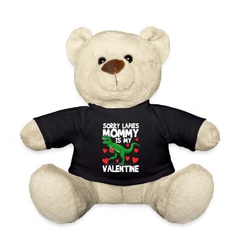 Désolé mesdames maman est ma Saint-Valentin drôle - Nounours - noir - Devant