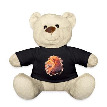 Lion, Chat Sauvage, Tête De Lion, Lion, Bébé, Gros Chat - Nounours - noir - Devant