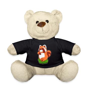 Panda roux Jogger Jogging Sport - Nounours - noir - Devant