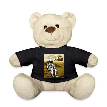 ASTRONAUT LIVE YOUR SPACE DREAM - Teddy Bear - black - Front