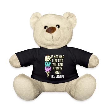 Eat more Ice Cream - Teddy Bear - black - Front