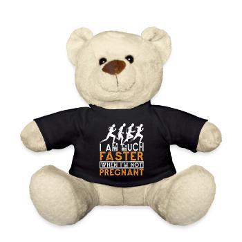 Je suis beaucoup plus rapide quand je ne suis pas enceinte 7 - Nounours - noir - Devant