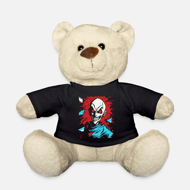 Grinsender böser Cartoon Nosferatu Vampir - Teddy - Schwarz