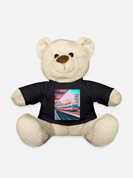 Zug Japan Bahnhof - Teddy - Schwarz