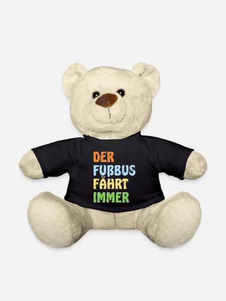 DER FUßBUS FÄHRT IMMER - Teddy - Schwarz