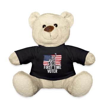 Your Vote Matters First Time Voter Political - Teddy Bear - black - Front