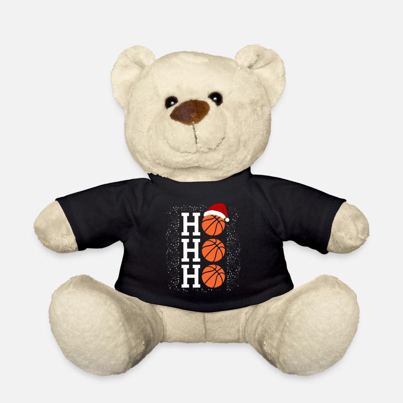Schneeball trifft Basketball H Weihnachtszauber - Teddy - Schwarz