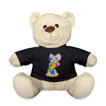 Maus Taucher Schwimmbrille Tauchen - Teddy - Schwarz - Vorne