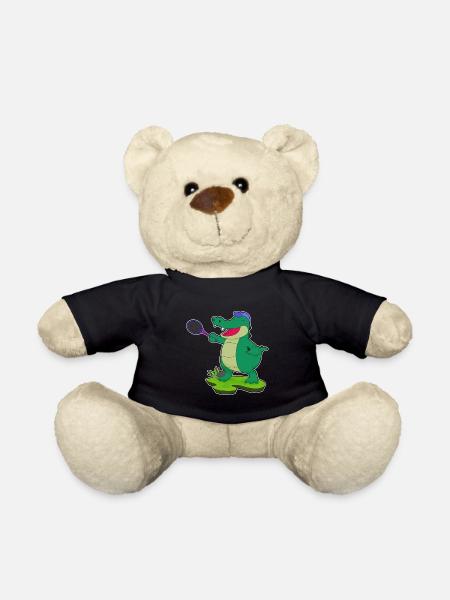 Krokodil Tennis Tennisschläger Sport - Teddy - Schwarz