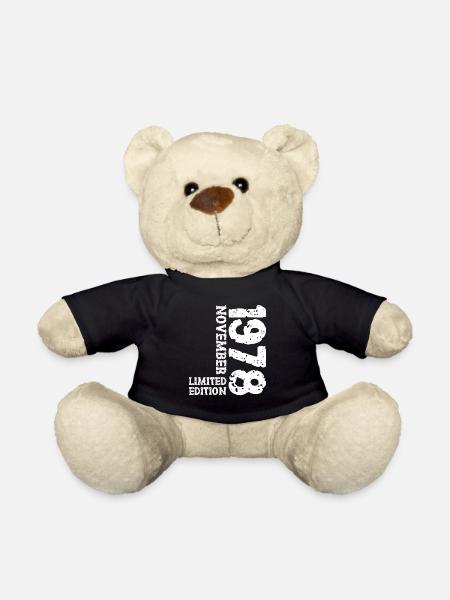 1978 November Limited Edition 45. Geburtstag Deko - Teddy - Schwarz