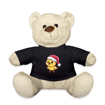 festive moelleux : poussin mignon avec - Nounours - noir - Devant