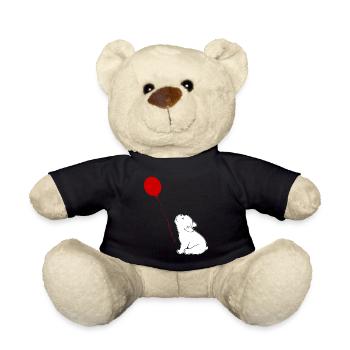 French Bulldog and Balloon - Teddy - Schwarz - Vorne