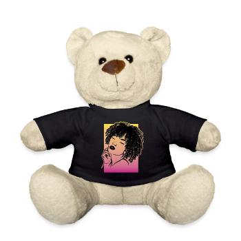 Starkes Statement Unverblümt Cool - Teddy - Schwarz - Vorne