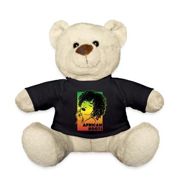 Cultural Heritage African Roots - Teddy Bear - black - Front